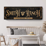 Personalized Cattle Ranch Sign - Tailored Canvases - Flyclothing LLC