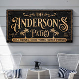 Personalized Patio Sign - Tailored Canvases - Flyclothing LLC