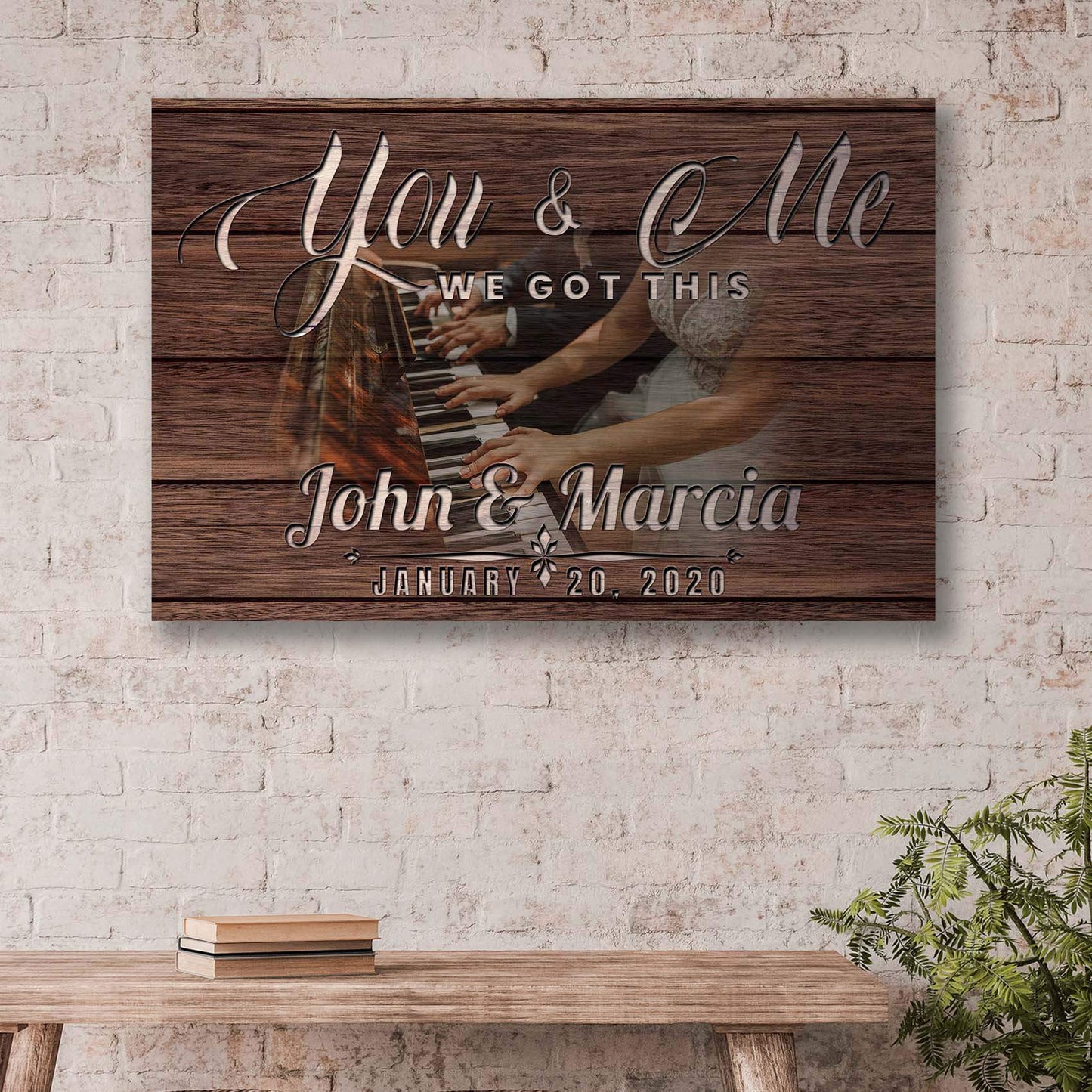 You and Me We Got This Couple Piano Sign - Tailored Canvases - Flyclothing LLC