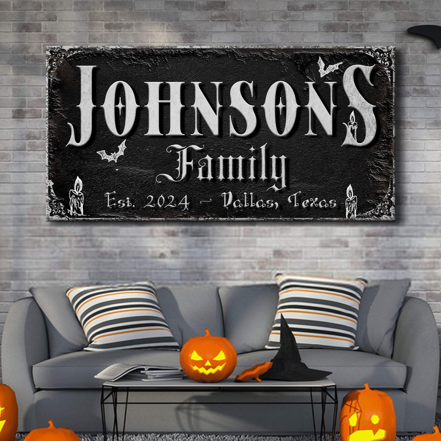 Personalized Gothic Sign V - Tailored Canvases - Flyclothing LLC