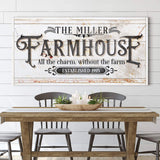 Personalized Farmhouse Sign II - Tailored Canvases - Flyclothing LLC
