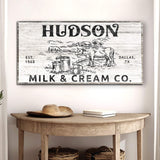 Personalized Milk & Cream Co Sign II - Tailored Canvases - Flyclothing LLC