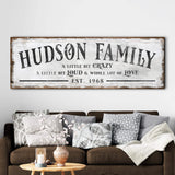 Family Sign XXII - Tailored Canvases - Flyclothing LLC