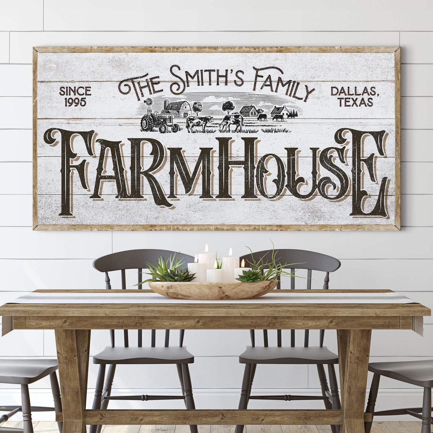 Personalized Farmhouse Sign V - Tailored Canvases - Flyclothing LLC