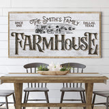 Personalized Farmhouse Sign V - Tailored Canvases - Flyclothing LLC