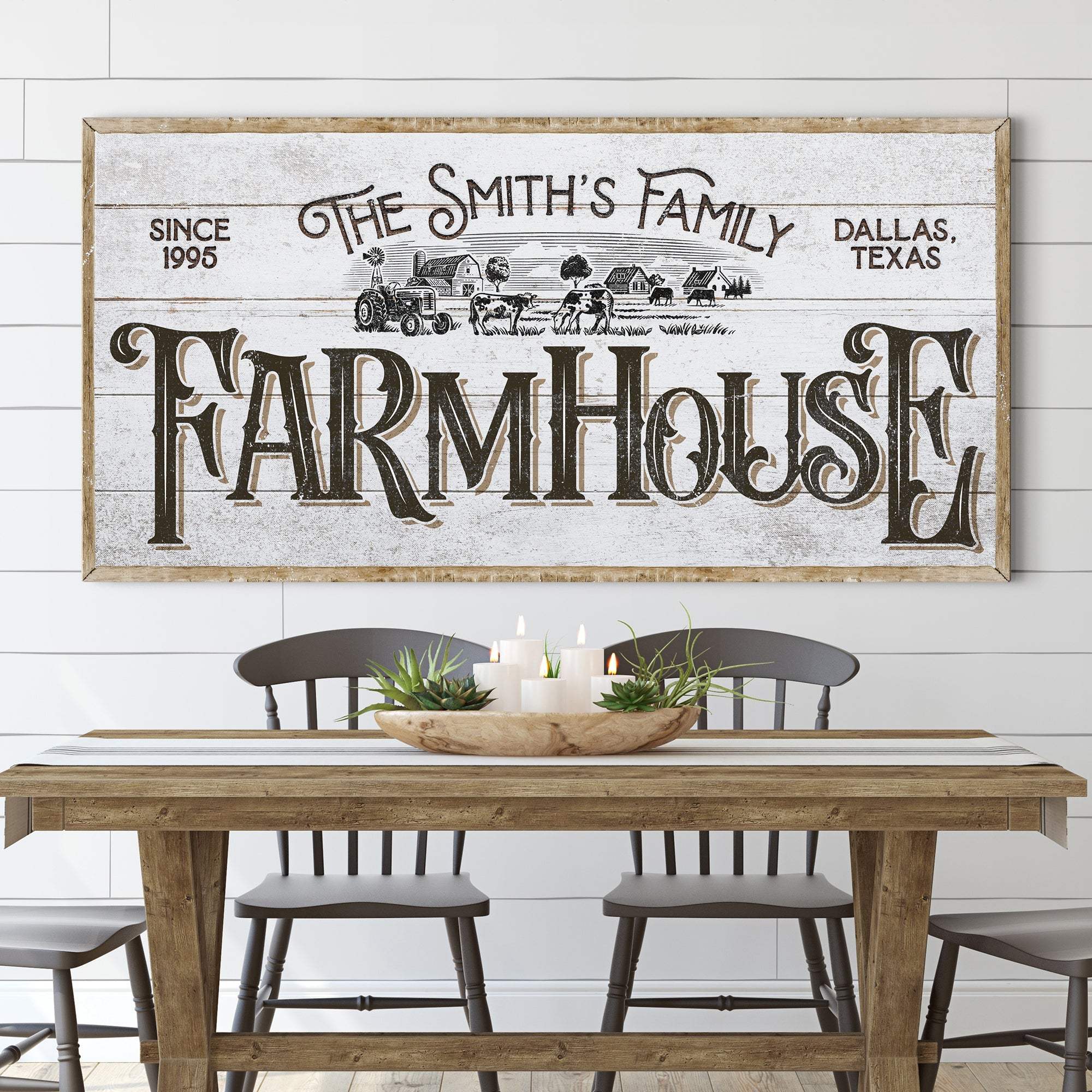 Personalized Farmhouse Sign V - Tailored Canvases - Flyclothing LLC