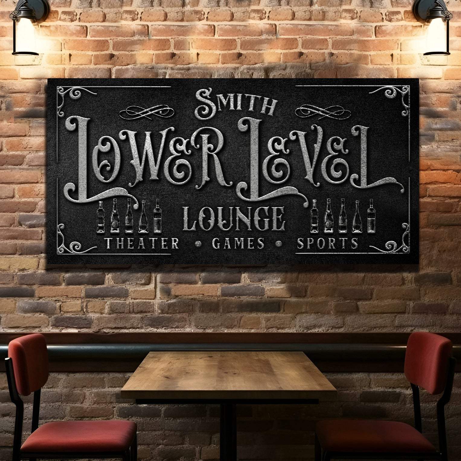 Personalized Lower Level Sign - Tailored Canvases - Flyclothing LLC