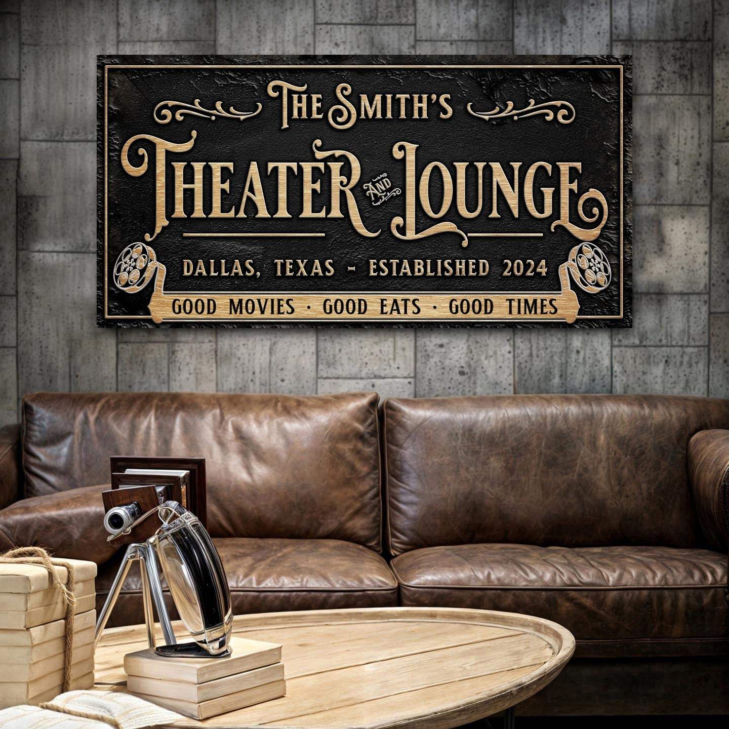 Personalized Theater Sign II - Tailored Canvases - Flyclothing LLC
