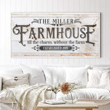 Personalized Farmhouse Sign II - Tailored Canvases - Flyclothing LLC