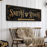 Personalized Cattle Ranch Sign - Tailored Canvases - Flyclothing LLC