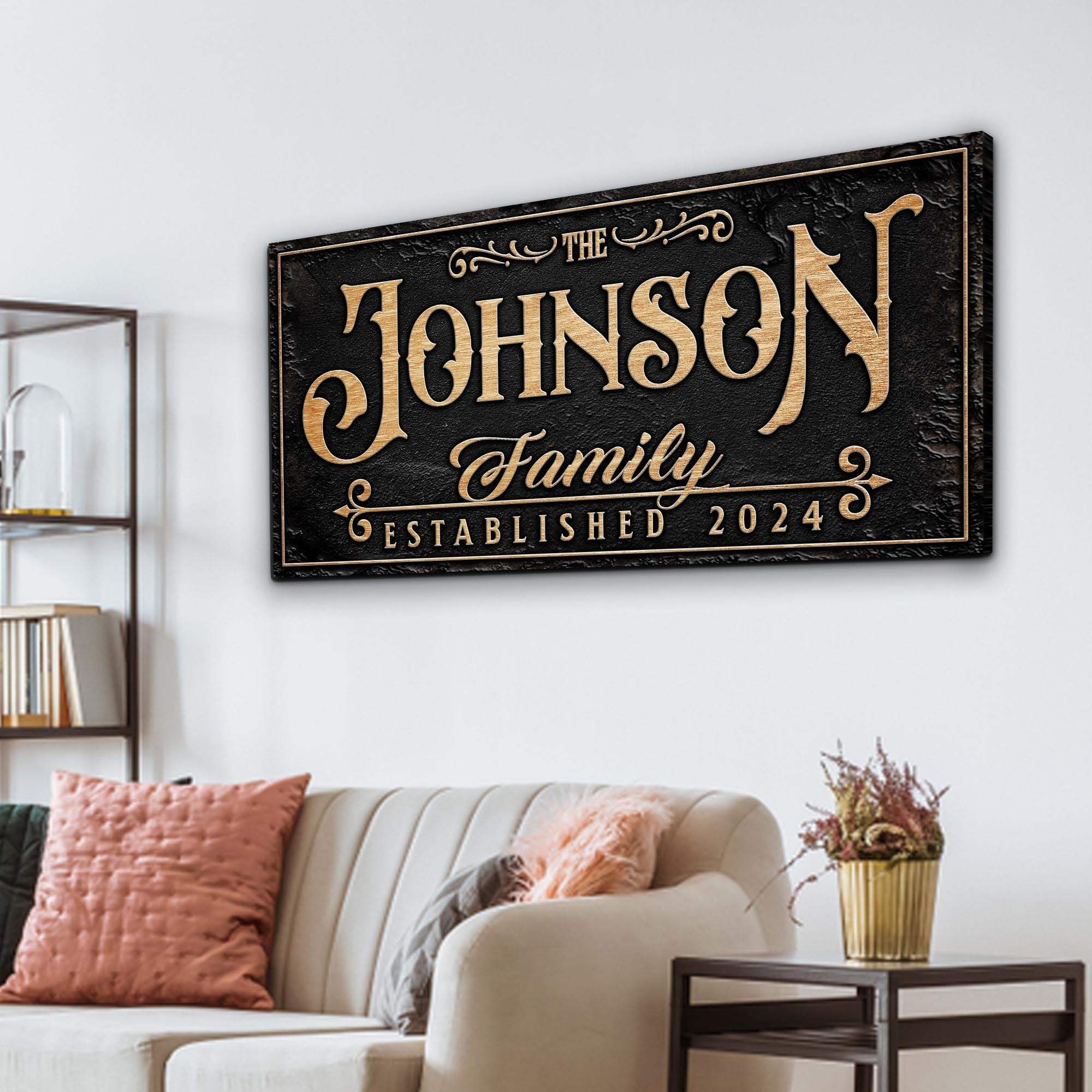 Personalized Family Sign X - Tailored Canvases - Flyclothing LLC