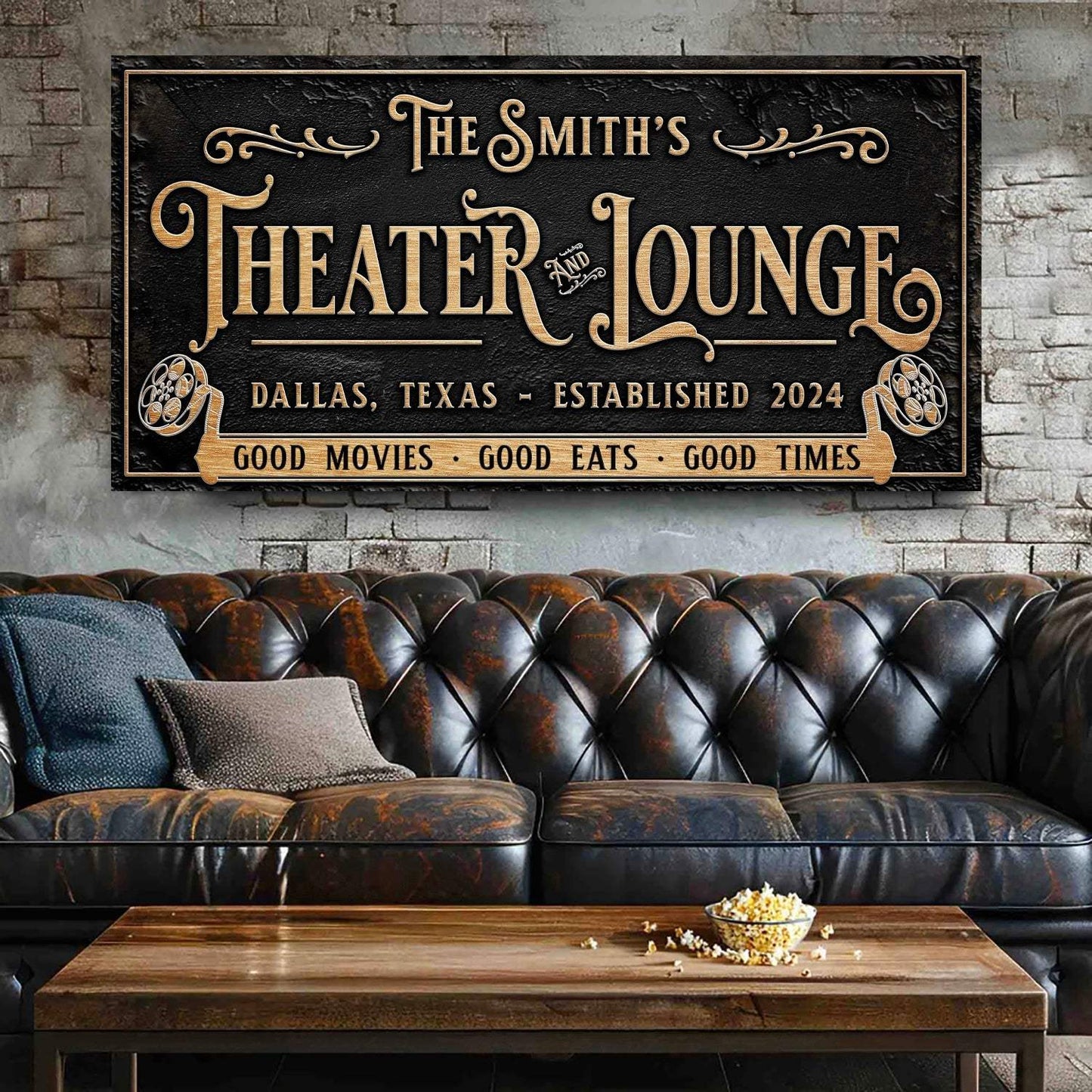 Personalized Theater Sign II - Tailored Canvases - Flyclothing LLC