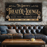 Personalized Theater Sign II - Tailored Canvases - Flyclothing LLC