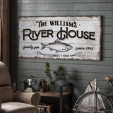 Personalized River House Sign - Tailored Canvases - Flyclothing LLC