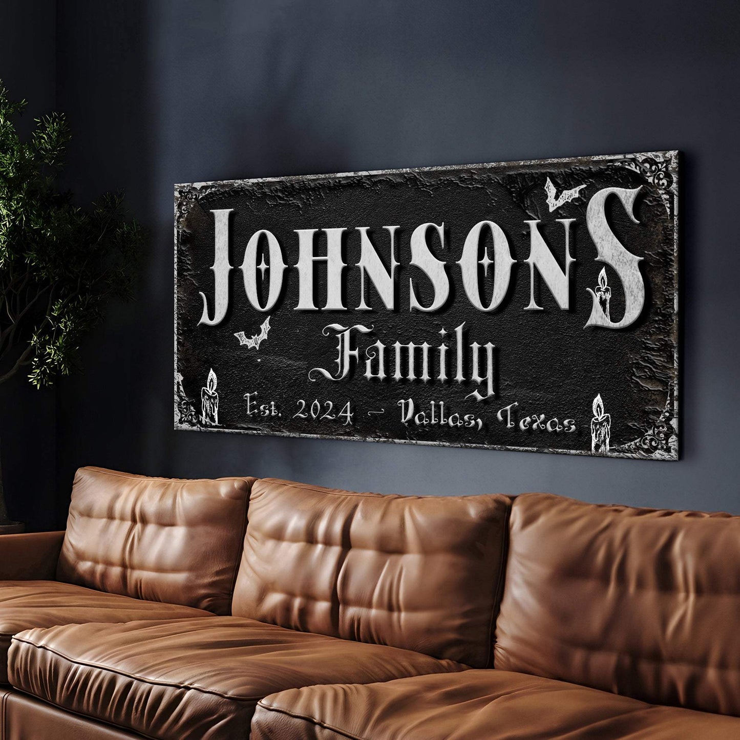 Personalized Gothic Sign V - Tailored Canvases - Flyclothing LLC