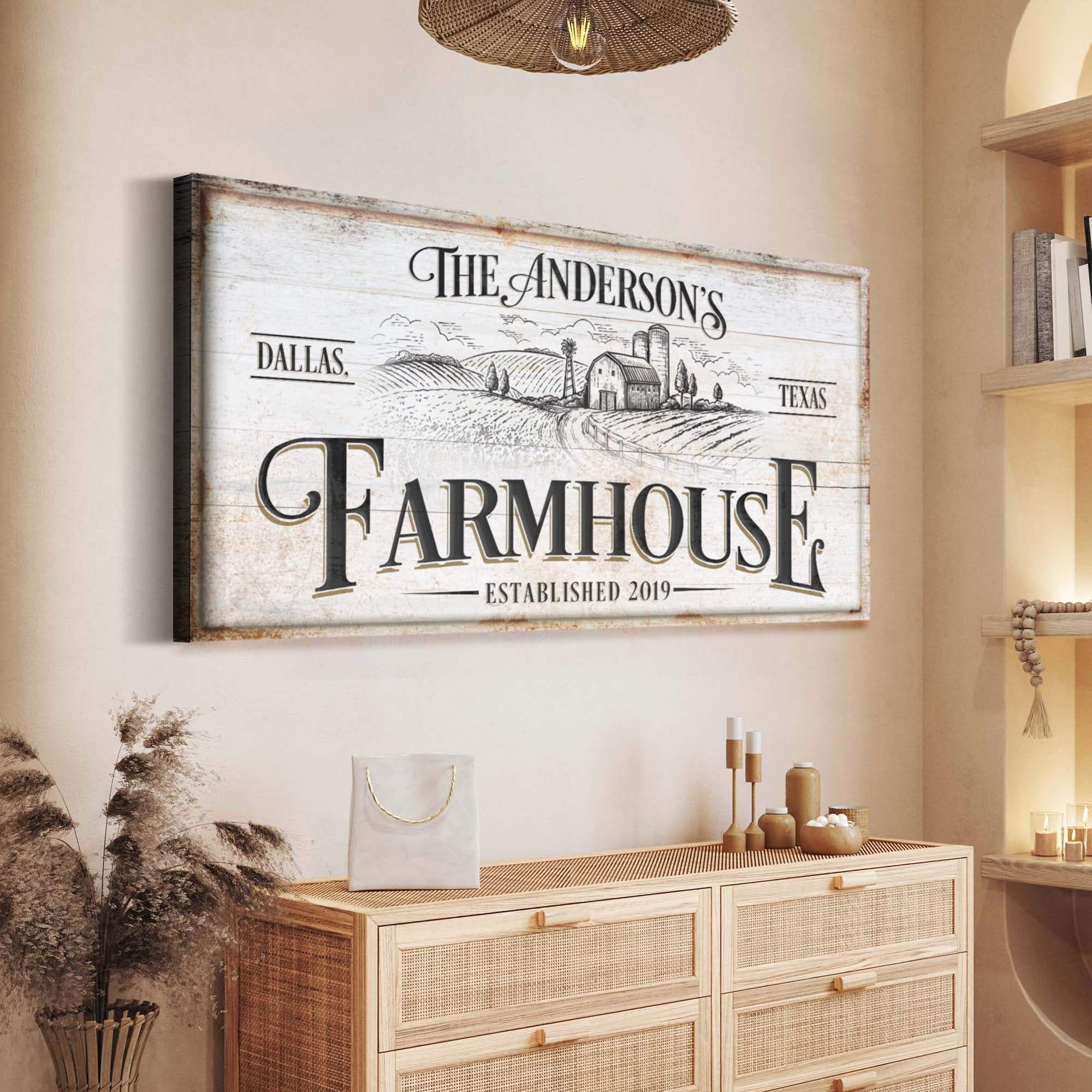 Personalized Farmhouse Sign - Tailored Canvases - Flyclothing LLC