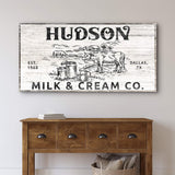 Personalized Milk & Cream Co Sign II - Tailored Canvases - Flyclothing LLC