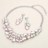 Multi Stone Bubble Cluster Evening Necklace - Madeline Love - Flyclothing LLC