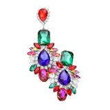 Multi Stone Evening Earrings - Madeline Love - Flyclothing LLC