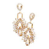 Multi Stone Evening Earrings - Madeline Love - Flyclothing LLC