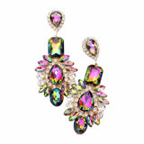 Multi Stone Evening Earrings - Madeline Love - Flyclothing LLC