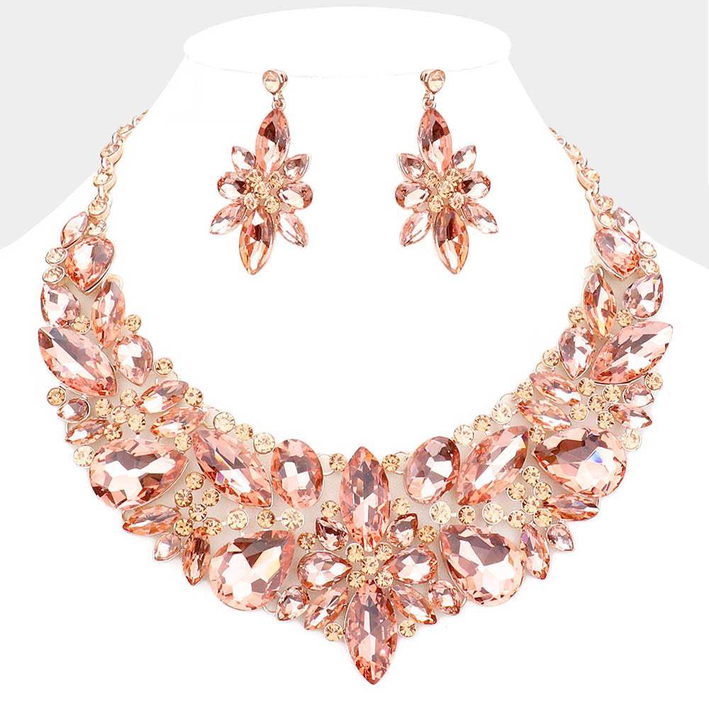 Multi Stone Evening Necklace - Madeline Love - Flyclothing LLC