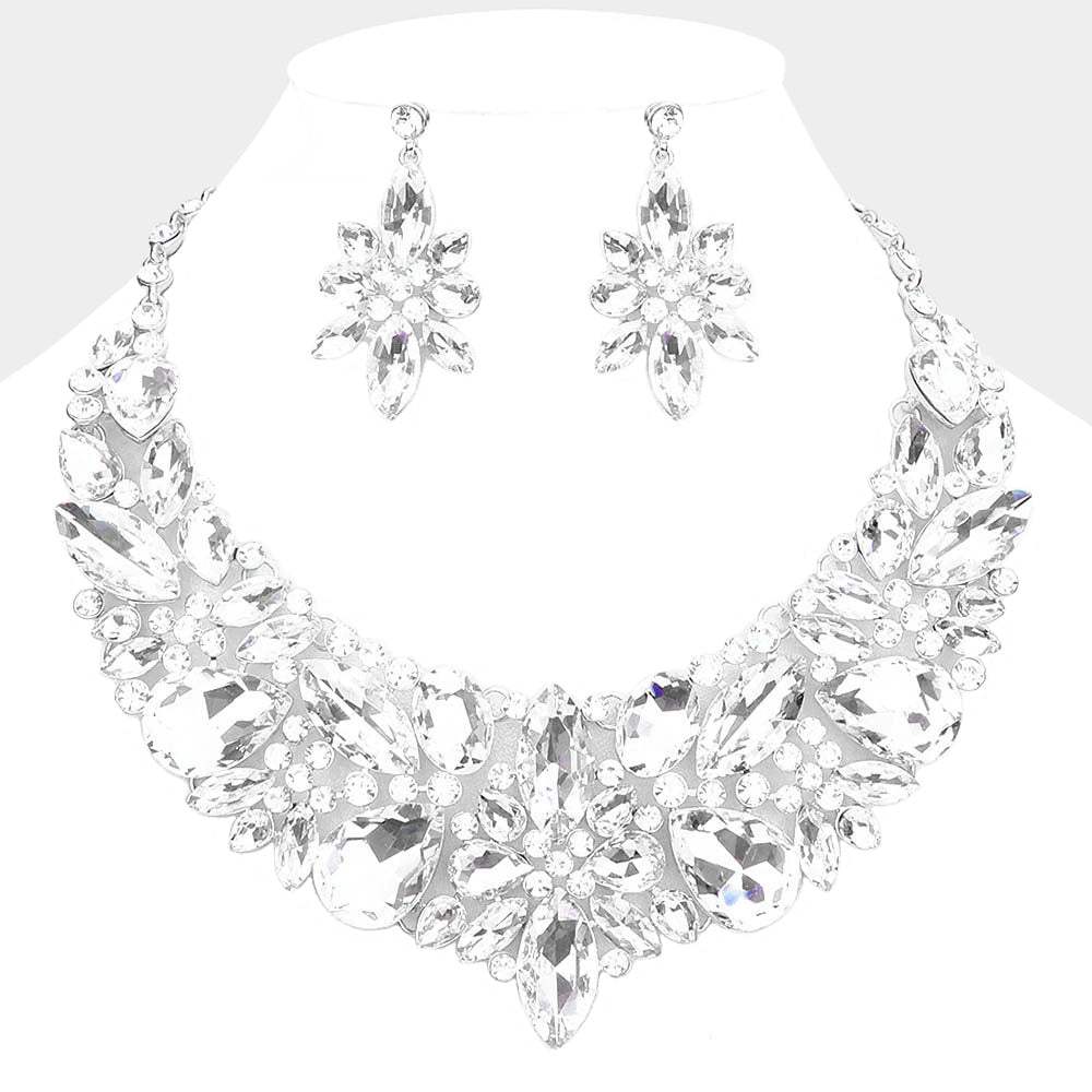 Multi Stone Evening Necklace - Madeline Love - Flyclothing LLC
