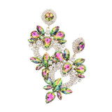 Multi Stone Statement Dangle Evening Earrings - Madeline Love - Flyclothing LLC