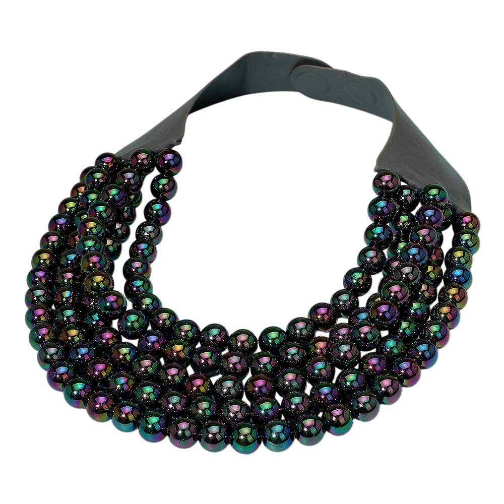 Multistrand Beaded Statement Magnetic Necklace - Madeline Love - Flyclothing LLC