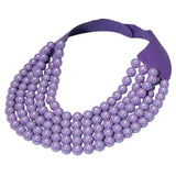 Multistrand Beaded Statement Magnetic Necklace - Madeline Love - Flyclothing LLC