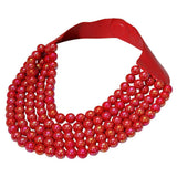 Multistrand Beaded Statement Magnetic Necklace - Madeline Love - Flyclothing LLC