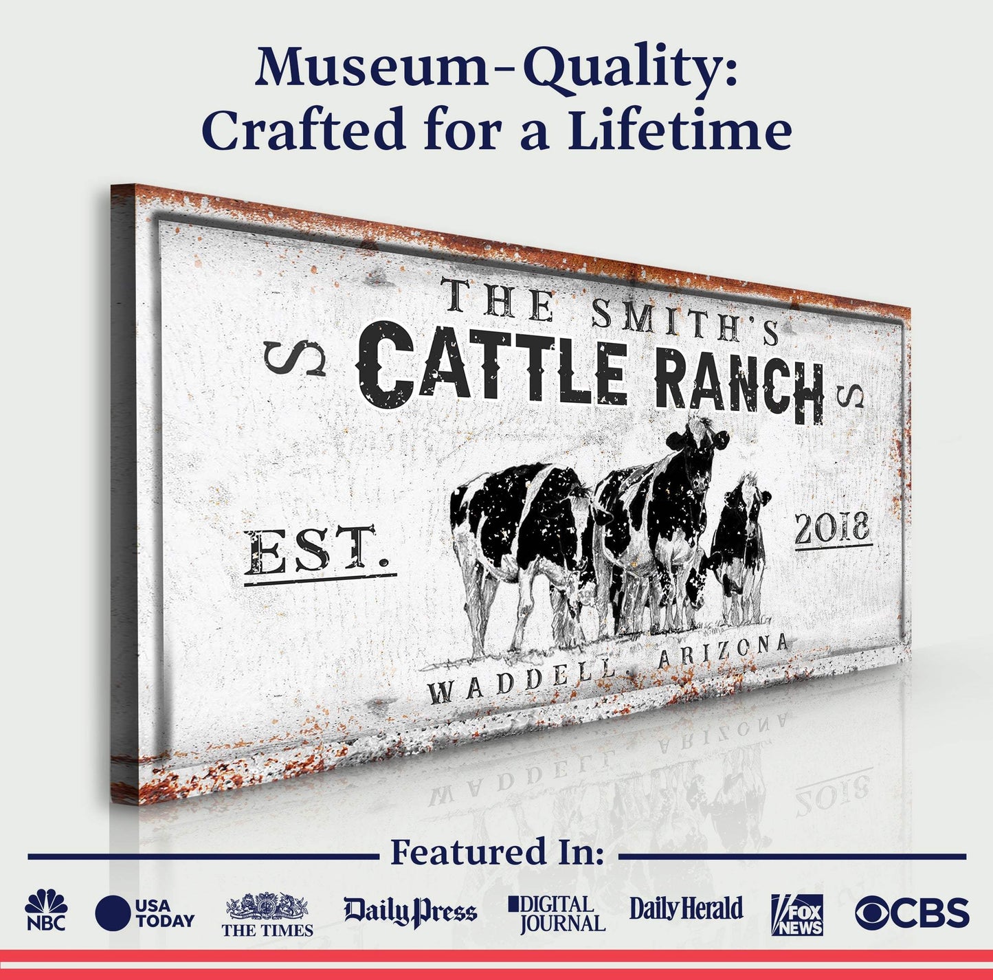 Branded Cattle Ranch Sign V - Tailored Canvases - Flyclothing LLC