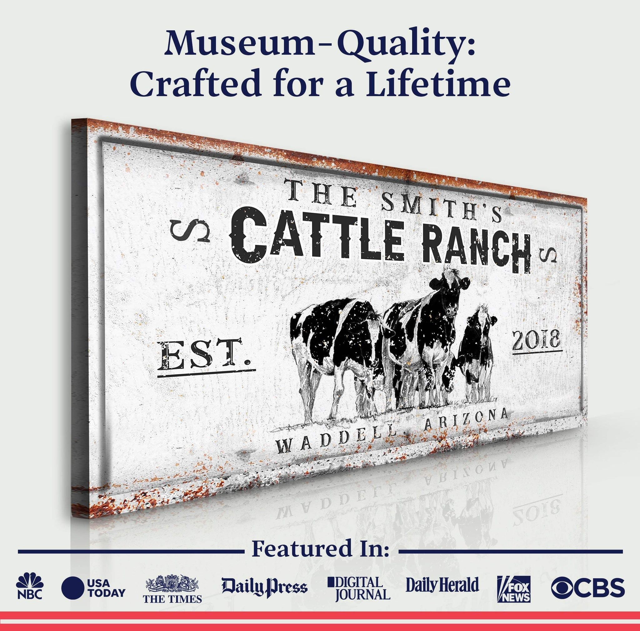 Branded Cattle Ranch Sign V - Tailored Canvases - Flyclothing LLC