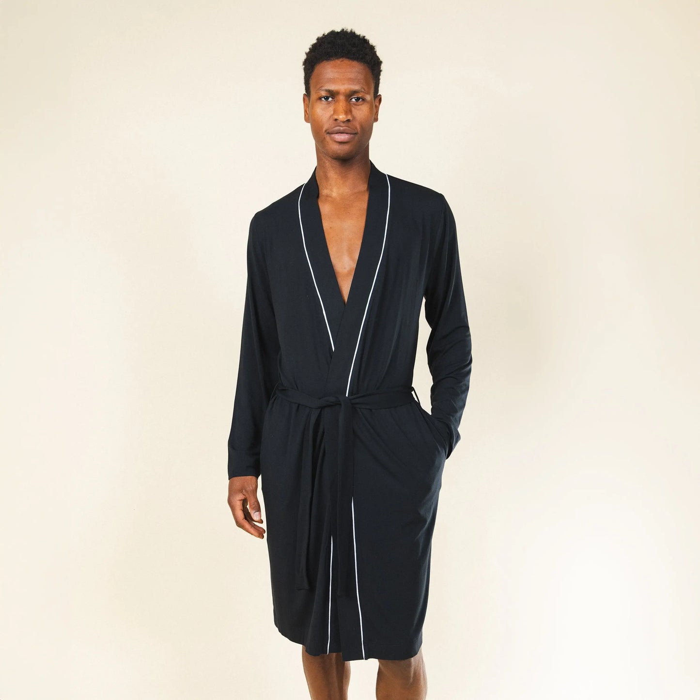 The Threat Level Midnight | Black Long Modal Robe - Shinesty - Flyclothing LLC