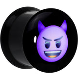 1/2 Licensed Purple Devil emoji Acrylic Double Flare Plug Set - BodyCandy - Flyclothing LLC
