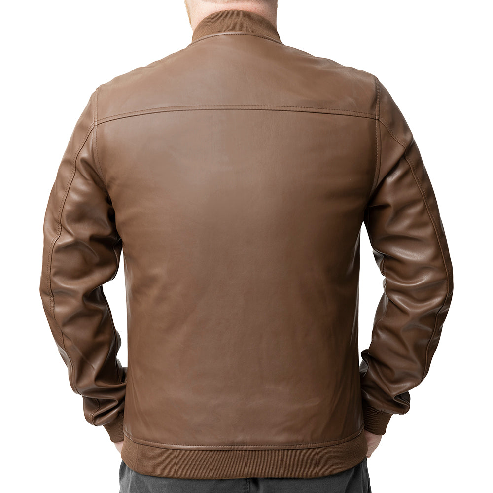 Myles Men's Faux Leather Scooter Jacket - Whet Blu NYC - Flyclothing LLC