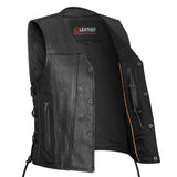 Outpost - Straight Bottom V Neck Vest - GoLeather