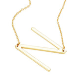 N Monogram Metal Pendant Necklace - Madeline Love - Flyclothing LLC