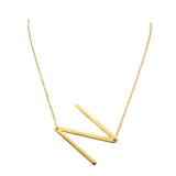 N Monogram Metal Pendant Necklace - Madeline Love - Flyclothing LLC
