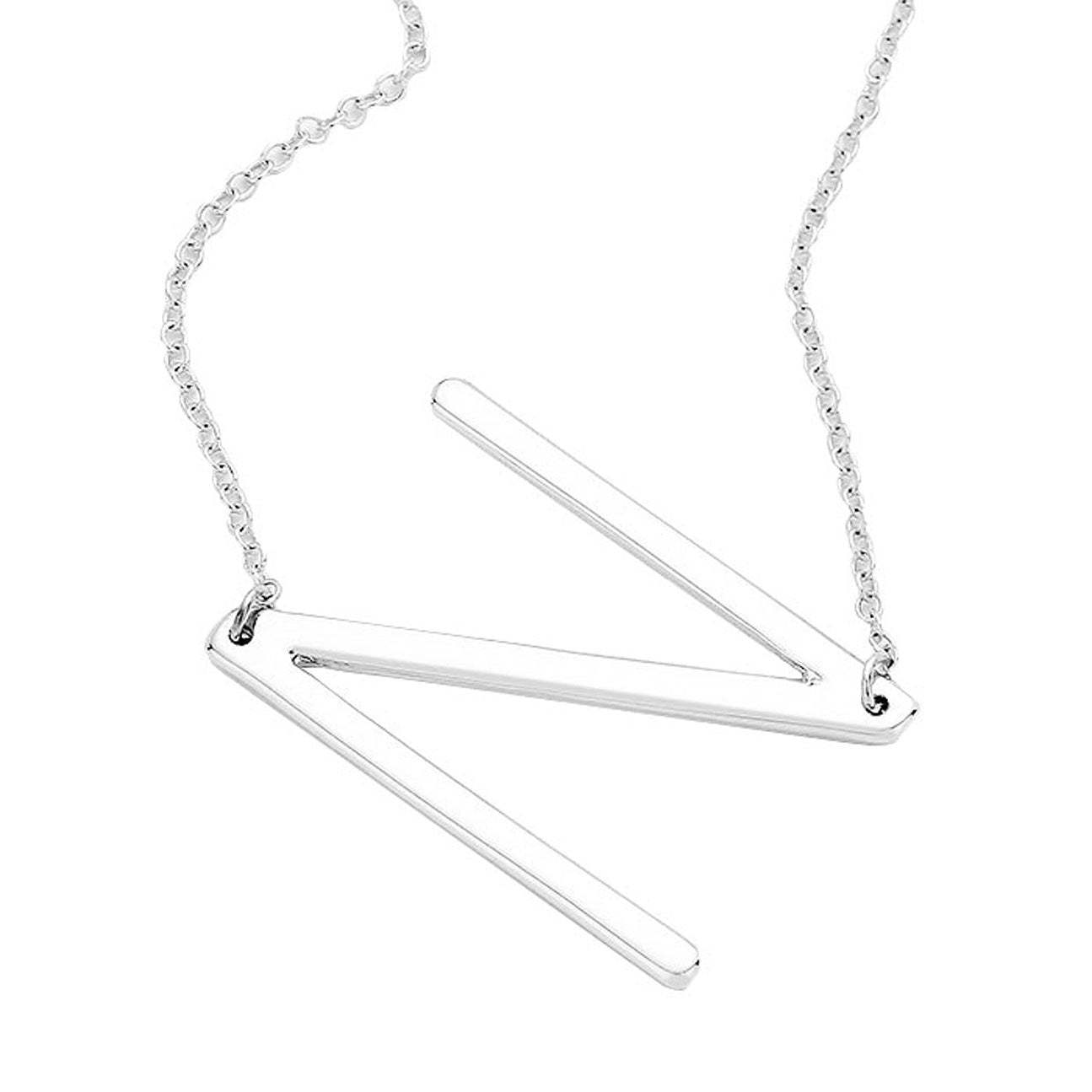 N Monogram Metal Pendant Necklace - Madeline Love - Flyclothing LLC