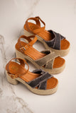 Nana Platform Sandals in Khaki - Naughty Monkey