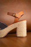 Nana Platform Sandals in Black - Naughty Monkey