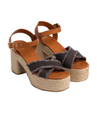 Nana Platform Sandals in Black - Naughty Monkey