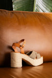 Nana Platform Sandals in Khaki - Naughty Monkey