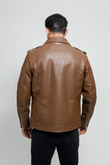 Nash Men's Faux Leather Motorcycle Jacket - Whet Blu NYC - Flyclothing LLC