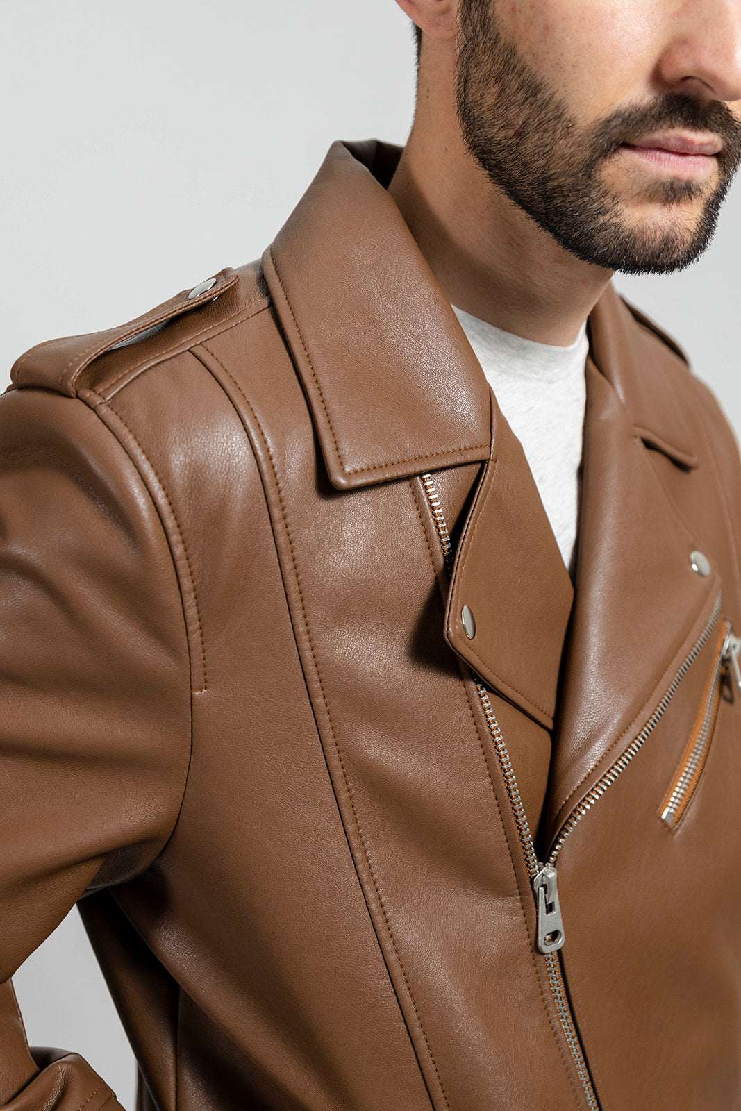 Nash Men's Faux Leather Motorcycle Jacket - Whet Blu NYC - Flyclothing LLC