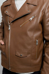 Nash Men's Faux Leather Motorcycle Jacket - Whet Blu NYC - Flyclothing LLC