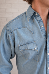 Rockmount Ranch Wear Men's Classic Denim Quarter Horse Western Shirt - Rockmount Clothing - Flyclothing LLC