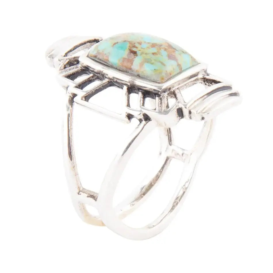 Native Sky Blue Turquoise and Sterling Silver Ring - Barse Jewelry - Flyclothing LLC