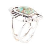 Native Sky Blue Turquoise and Sterling Silver Ring - Barse Jewelry